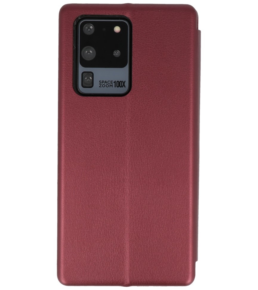 Schlanke Folio Hülle für Samsung Galaxy S20 Ultra Bordeaux Rot