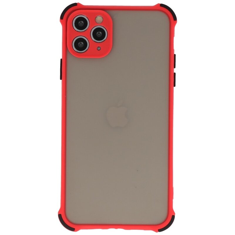 Funda rígida combinada a prueba de golpes para iPhone 11 Pro Rojo