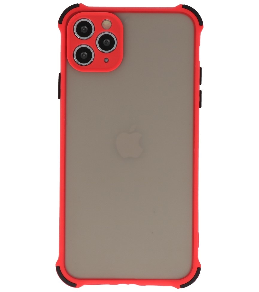 Funda rígida combinada a prueba de golpes para iPhone 11 Pro Rojo