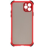 Funda rígida combinada a prueba de golpes para iPhone 11 Pro Rojo