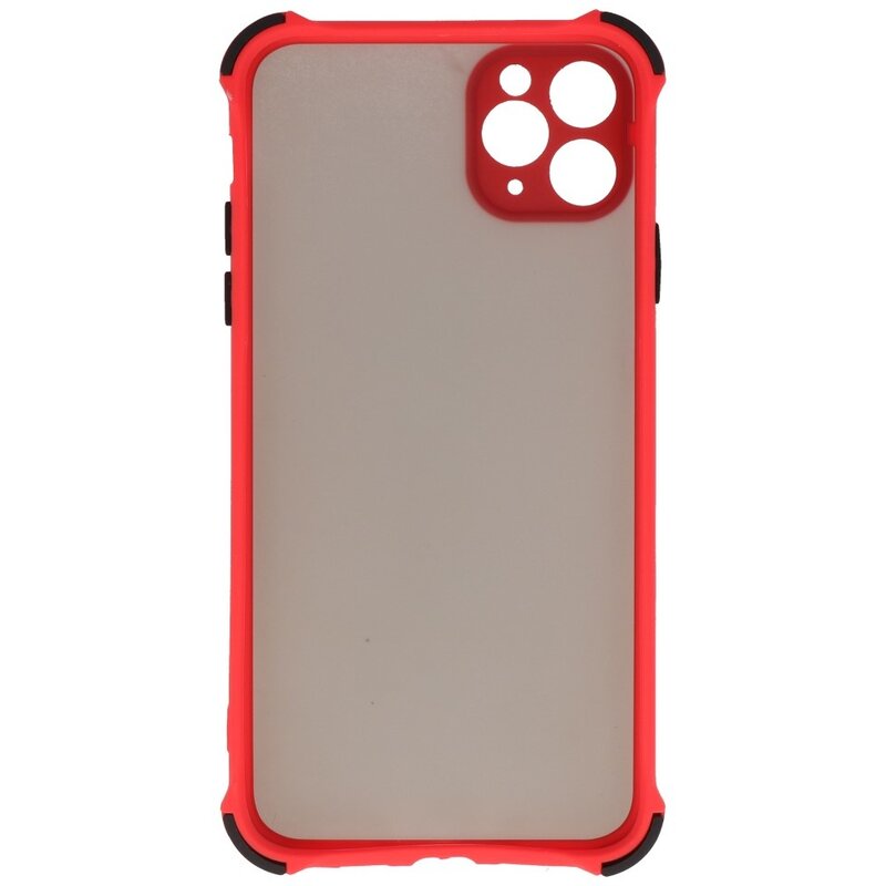 Funda rígida combinada a prueba de golpes para iPhone 11 Pro Rojo