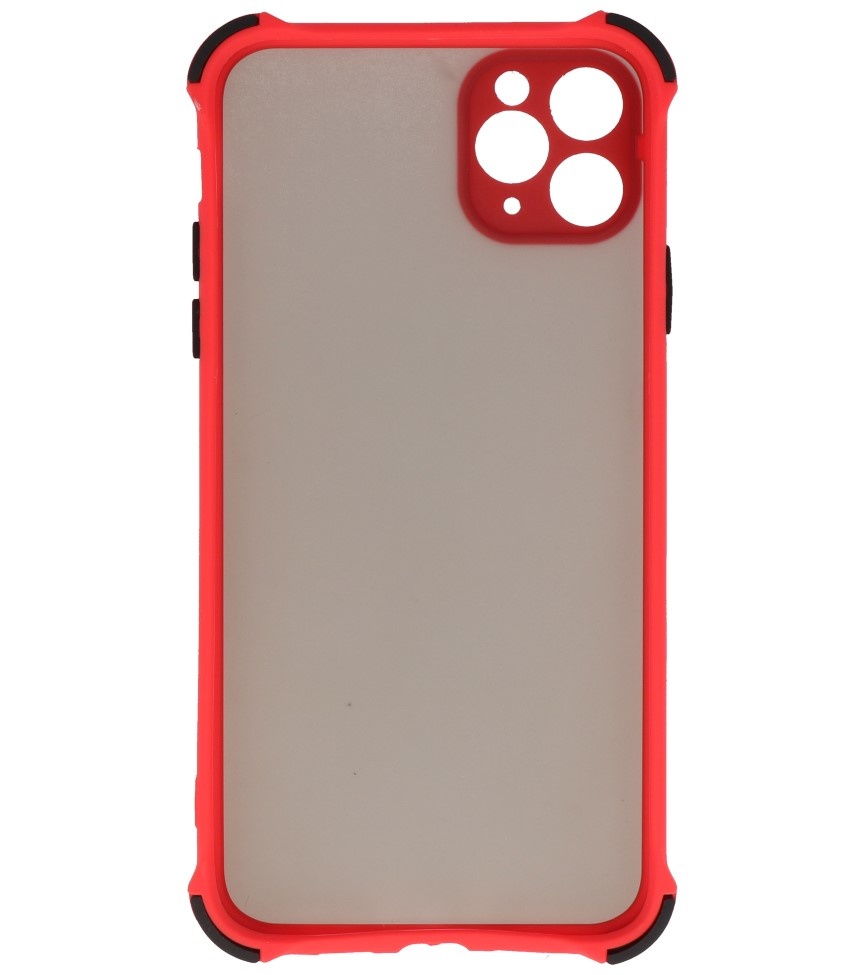 Coque Rigide Combinaison de Couleurs Antichoc iPhone 11 Pro Rouge
