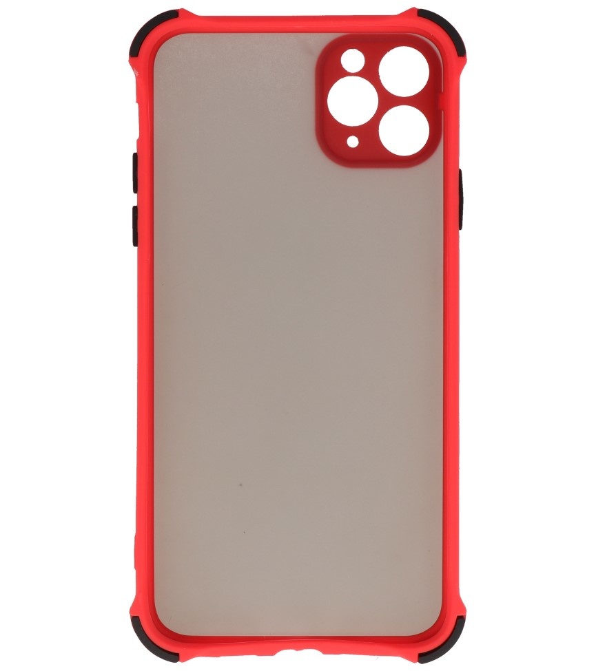 Shock Resistant Color Combination Hard Case iPhone 11 Pro Red