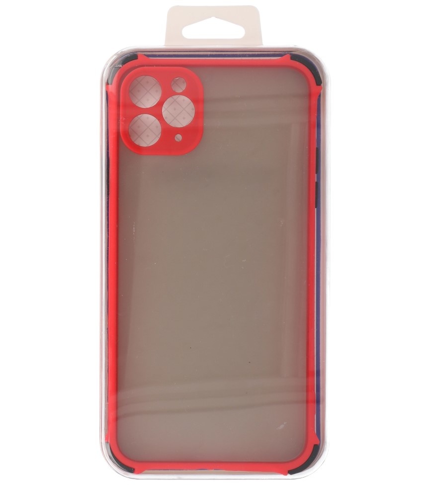 Custodia rigida per combinazione di colori resistente agli urti iPhone 11 Pro rosso