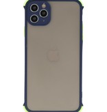 Custodia rigida per combinazione di colori resistente agli urti iPhone 11 Pro Max blu