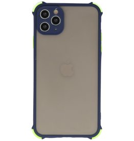 Custodia rigida per combinazione di colori resistente agli urti iPhone 11 Pro Max blu