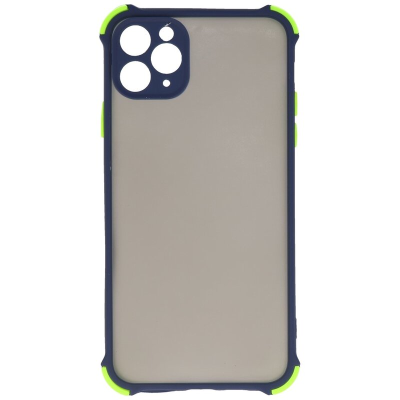 Shock Resistant Color Combination Hard Case iPhone 11 Pro Max Blue