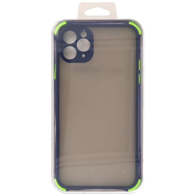 Shock Resistant Color Combination Hard Case iPhone 11 Pro Max Blue