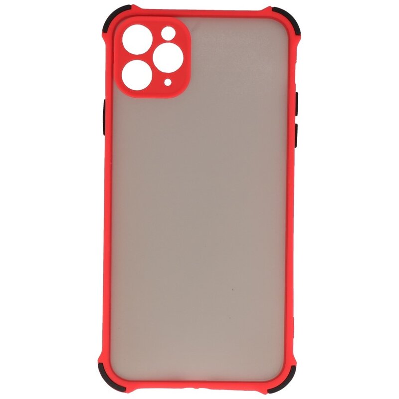 Stødfast farvekombination hårdt etui iPhone 11 Pro Max rød
