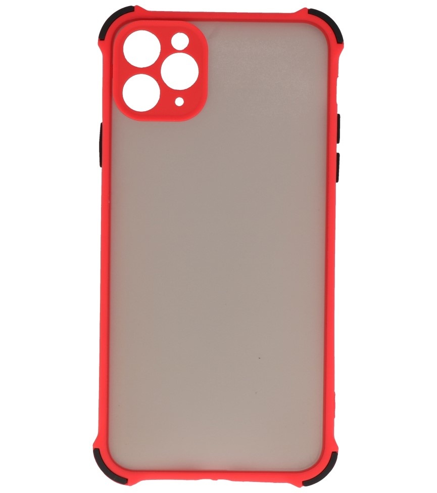 Shockproof Color Combination Hard Case iPhone 11 Pro Max Red