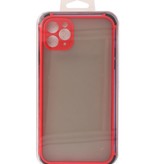 Custodia rigida per combinazione di colori antiurto iPhone 11 Pro Max rosso