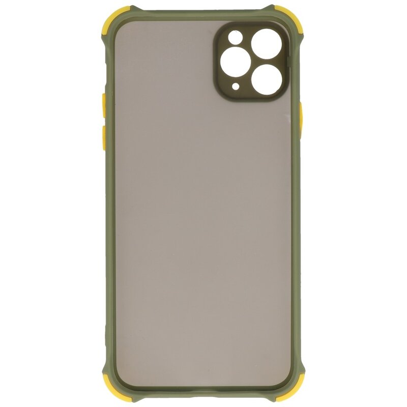 Shock Resistant Color Combination Hard Case iPhone 11 Pro Max Green