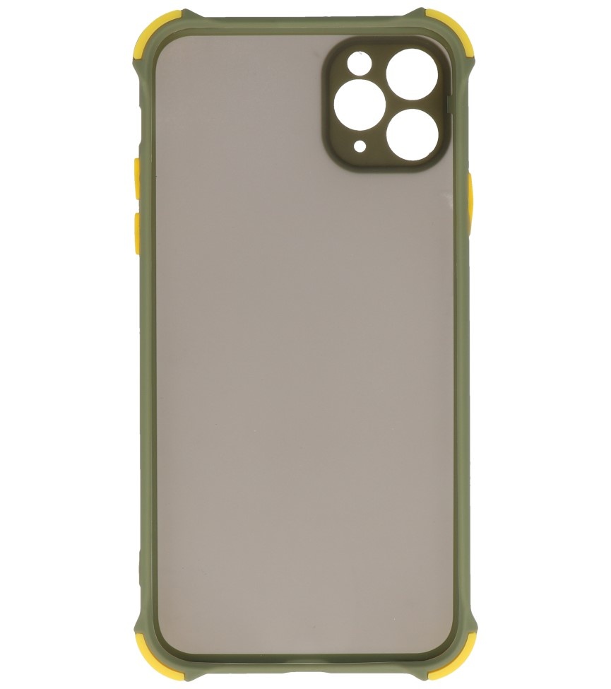 Schokbestendig Kleurcombinatie Hard Case iPhone 11 Pro Max Groen