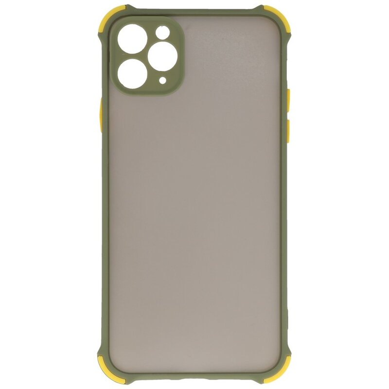 Shock Resistant Color Combination Hard Case iPhone 11 Pro Max Green