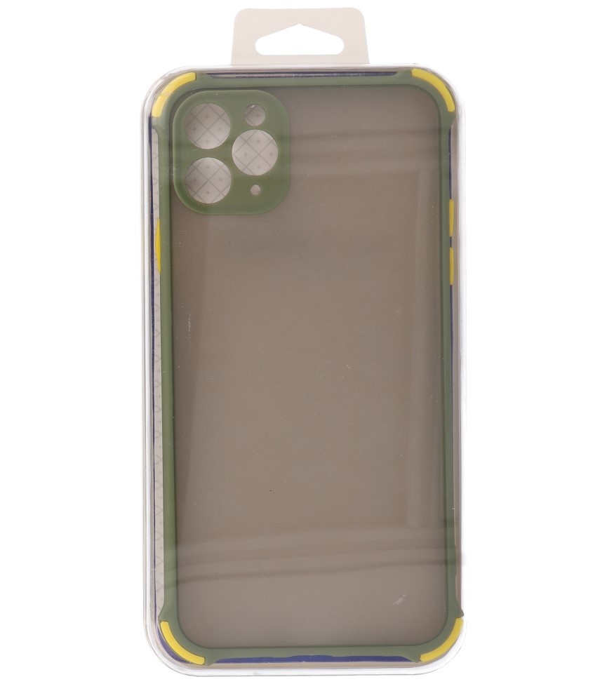 Schokbestendig Kleurcombinatie Hard Case iPhone 11 Pro Max Groen