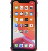 Custodia rigida per combinazione di colori resistente agli urti iPhone 11 Pro Max verde scuro