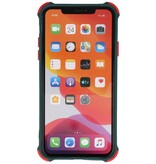 Custodia rigida per combinazione di colori resistente agli urti iPhone 11 Pro Max verde scuro
