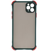 Custodia rigida per combinazione di colori resistente agli urti iPhone 11 Pro Max verde scuro