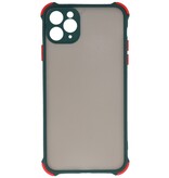Custodia rigida per combinazione di colori resistente agli urti iPhone 11 Pro Max verde scuro