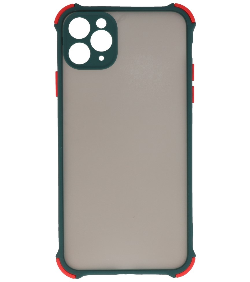 Coque Rigide Combinaison de Couleurs Antichoc iPhone 11 Pro Max Vert Foncé