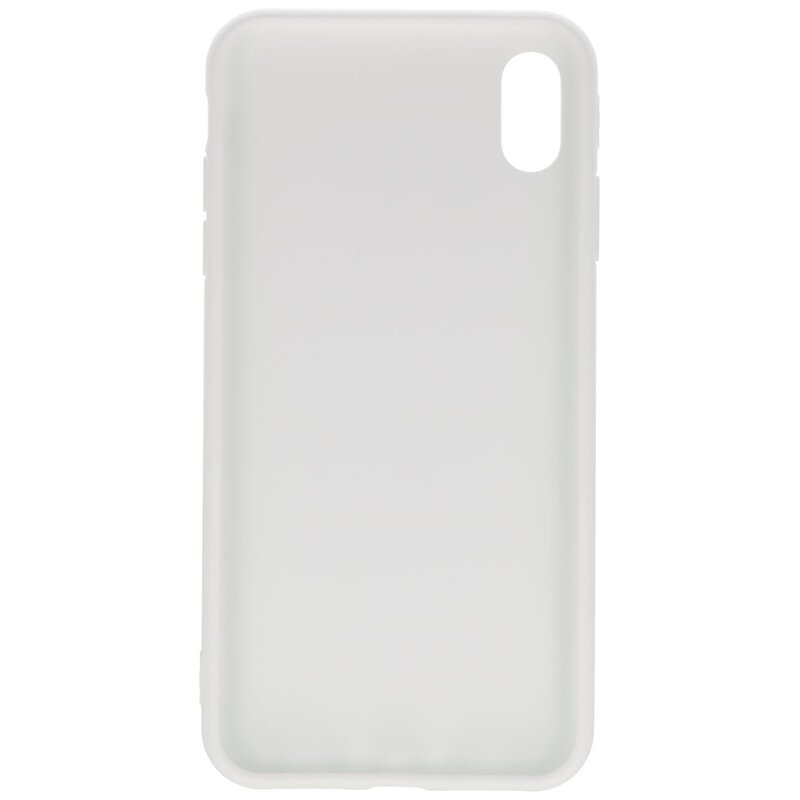 Custodia in TPU a colori premium per iPhone XS / X bianco