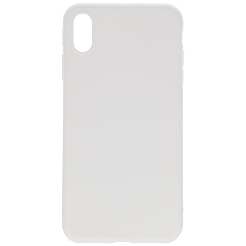Custodia in TPU a colori premium per iPhone XS / X bianco