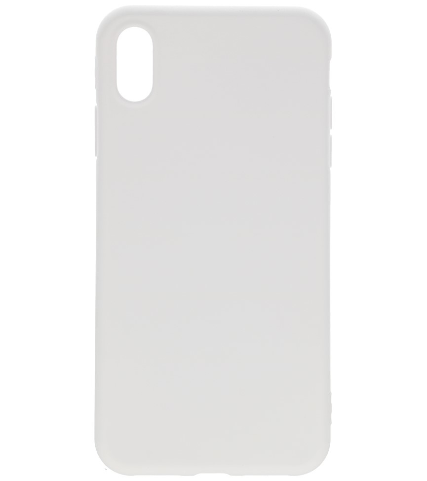Premium Color TPU Hülle für iPhone XS / X Weiß
