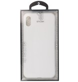 Custodia in TPU a colori premium per iPhone XS / X bianco