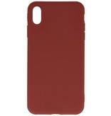 Premium Color TPU Case for iPhone XS / X Brown