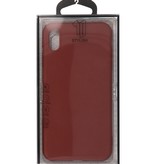 Coque TPU couleur Premium pour iPhone XS / X Marron