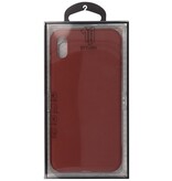 Premium Color TPU Hülle für iPhone XS / X Brown