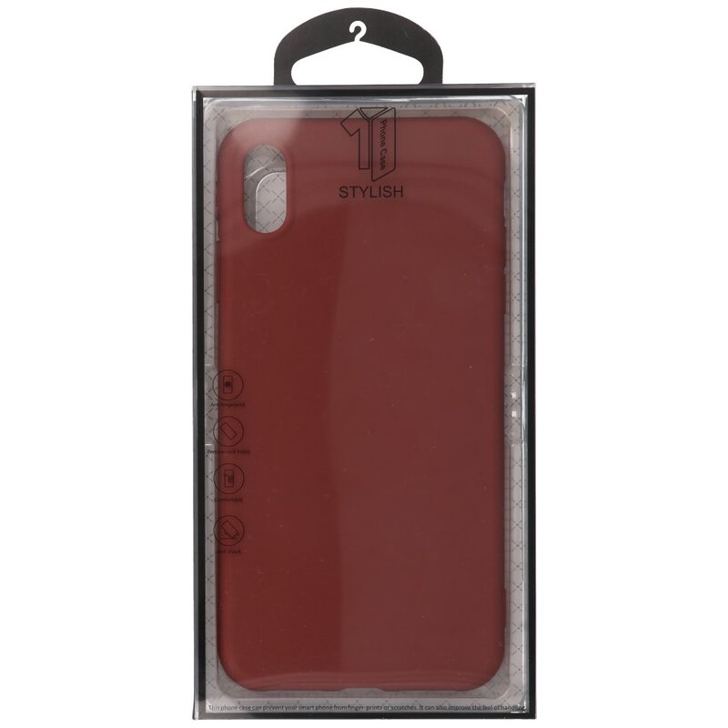 Custodia in TPU a colori premium per iPhone XS / X marrone