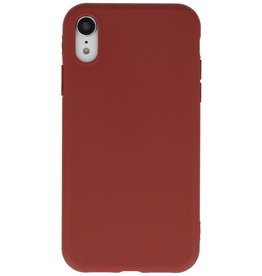Premium Color TPU Case for iPhone XR Brown