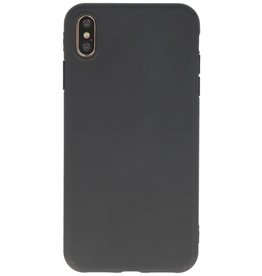 Funda de TPU de color premium para iPhone Xs Max Black