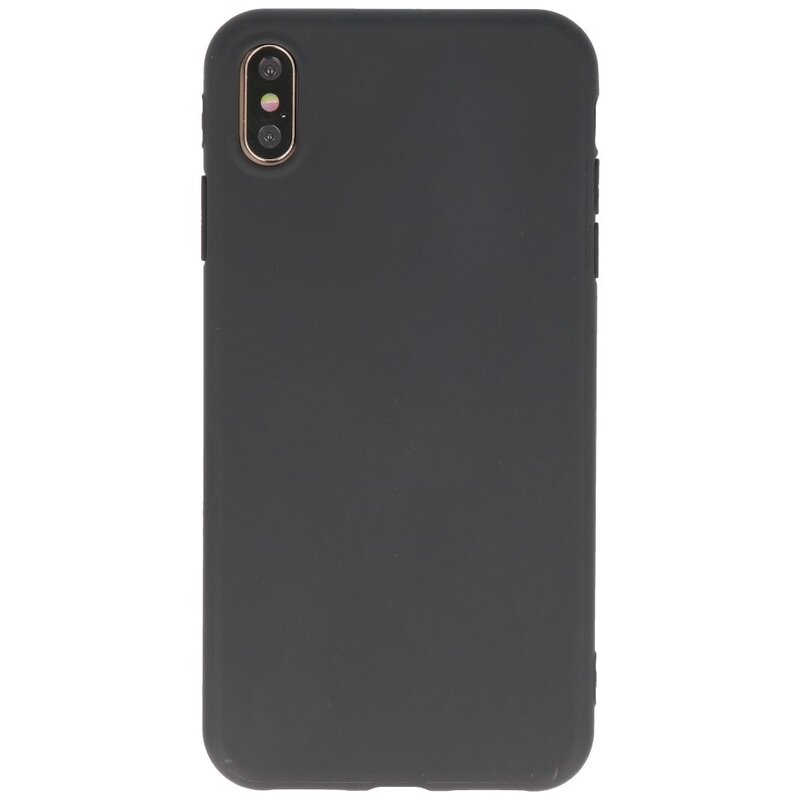 Custodia in TPU a colori premium per iPhone Xs Max nera