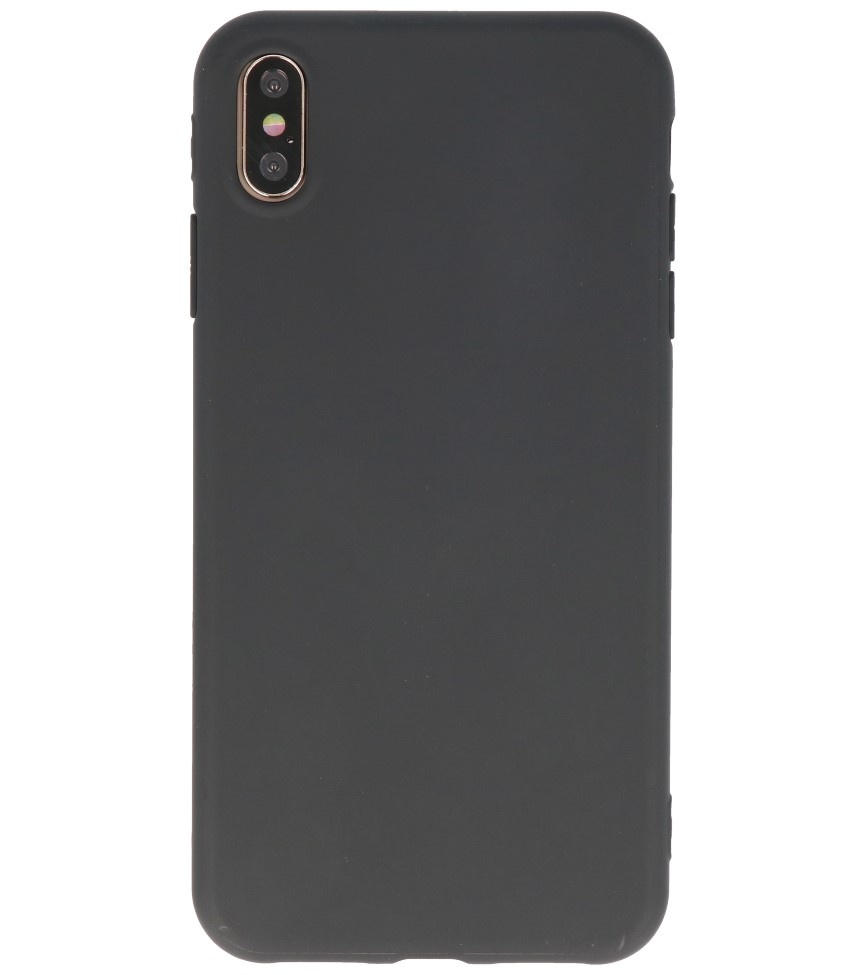 Premium Color TPU Hülle für iPhone Xs Max Black