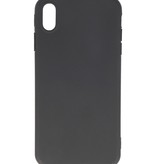 Premium farve TPU taske til iPhone Xs Max sort