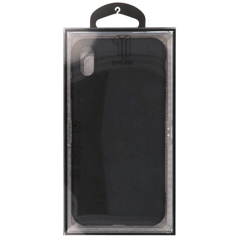 Funda de TPU de color premium para iPhone Xs Max Black