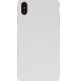 Coque TPU Premium Color pour iPhone Xs Max Blanc