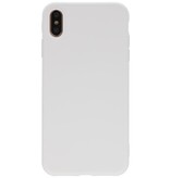 Coque TPU Premium Color pour iPhone Xs Max Blanc