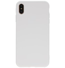 Coque TPU Premium Color pour iPhone Xs Max Blanc