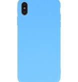 Premium Color TPU Case for iPhone Xs Max Light Blue