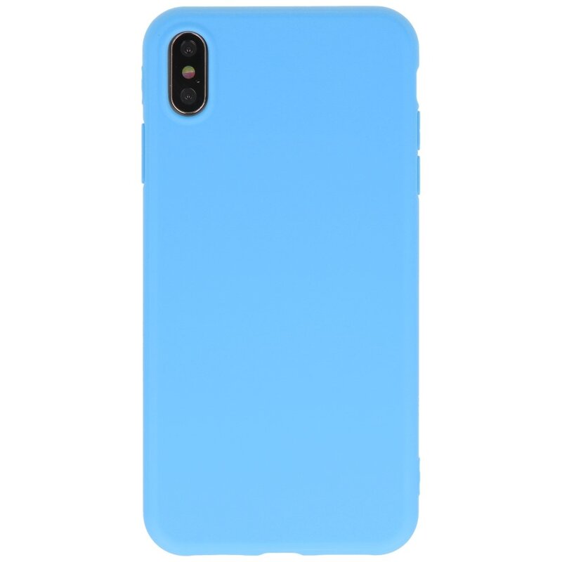 Premium Color TPU Case for iPhone Xs Max Light Blue