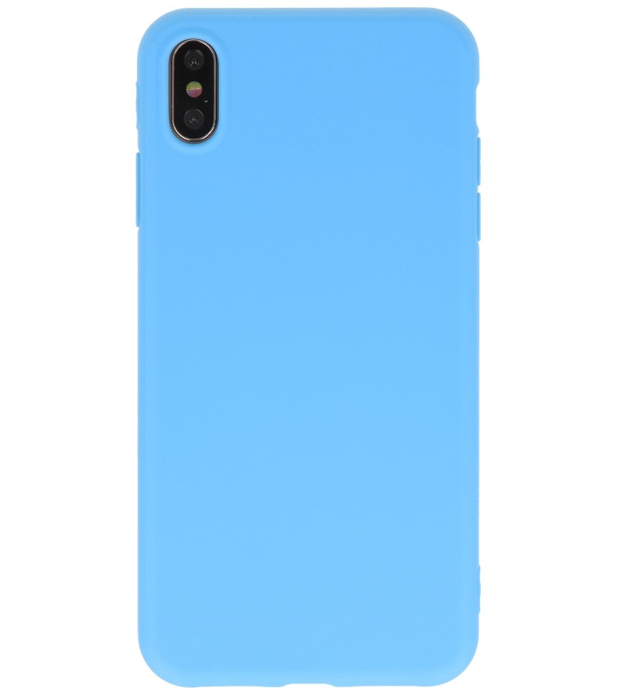 Premium Color TPU Case for iPhone Xs Max Light Blue
