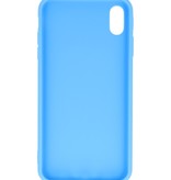 Funda de TPU de color premium para iPhone Xs Max azul claro