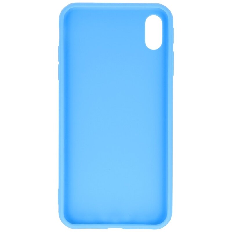 Custodia in TPU a colori premium per iPhone Xs Max azzurro