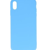 Premium Color TPU Case for iPhone Xs Max Light Blue