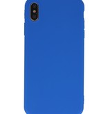 Premium Color TPU Hülle für iPhone Xs Max Blue