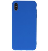 Premium Color TPU Case for iPhone Xs Max Blue
