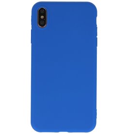 Custodia in TPU a colori premium per iPhone Xs Max blu